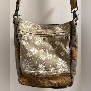 EUC Myra Bag - Blossom Print Canvas & Leather Crossbody Bag